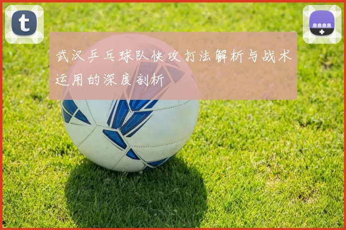 武汉乒乓球队快攻打法解析与战术运用的深度剖析